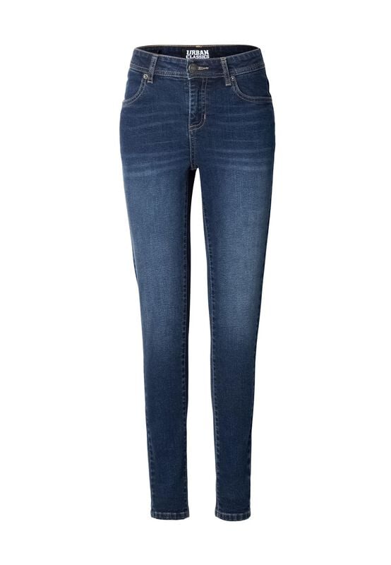 Tejanos  de Urban Classics - Vaqueros denim de mujer de corte skinny - Mujer - Azul oscuro