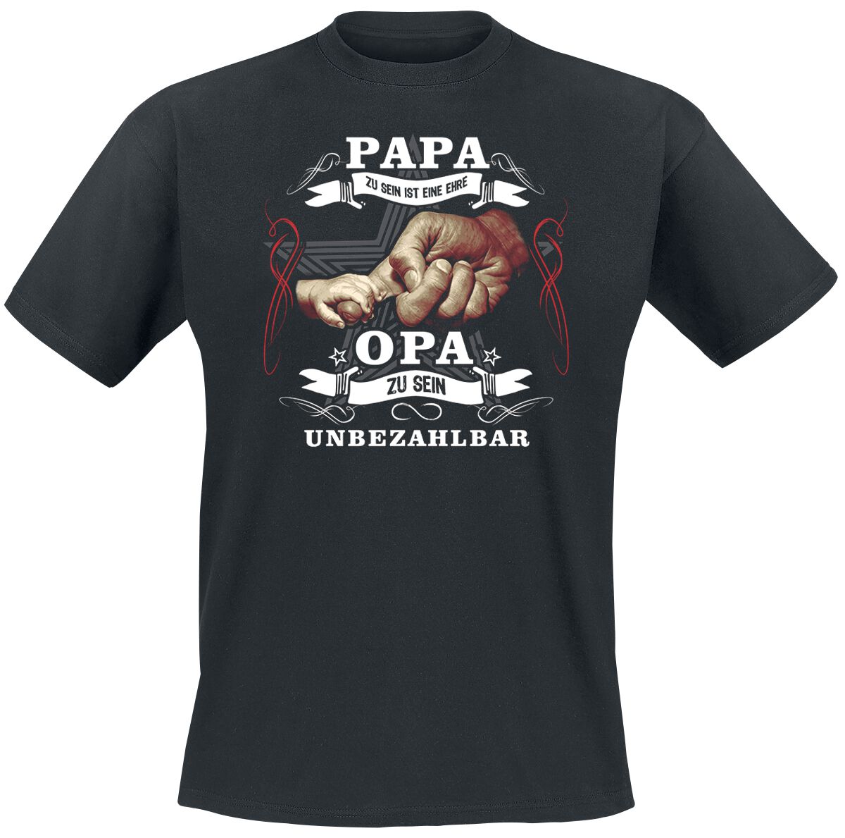 Familie & Freunde T-Shirt - Papa zu sein ist eine Ehre - XXL bis 5XL - für Männer - Größe 5XL - schwarz