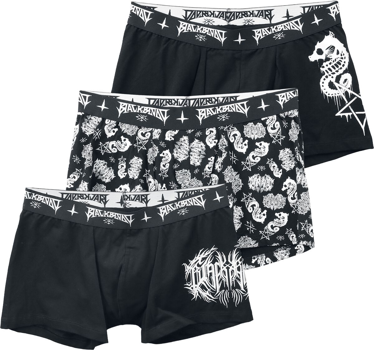 Boxers Gótico de Black Blood by Gothicana - Sirens - Hombre - Negro