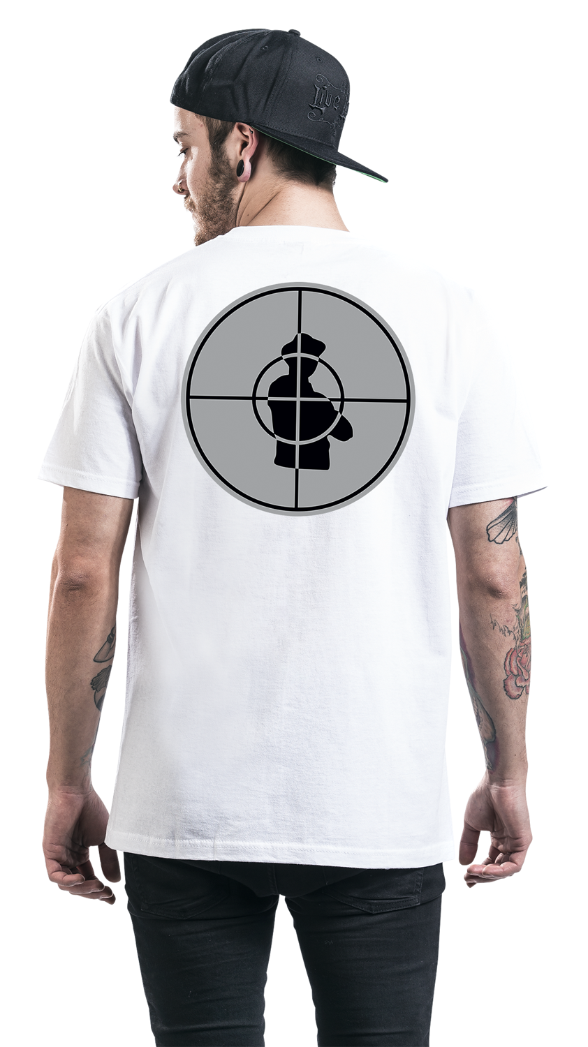 Public Enemy Enemy Target T-Shirt weiß