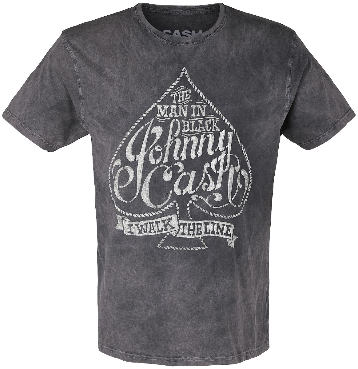 Image of Johnny Cash I Walk The Line T-Shirt charcoal