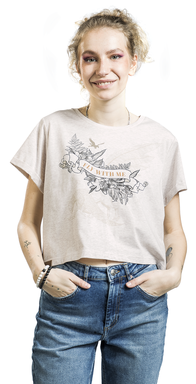 Harry Potter Seidenschnabel (Buckbeak) T-Shirt creme meliert