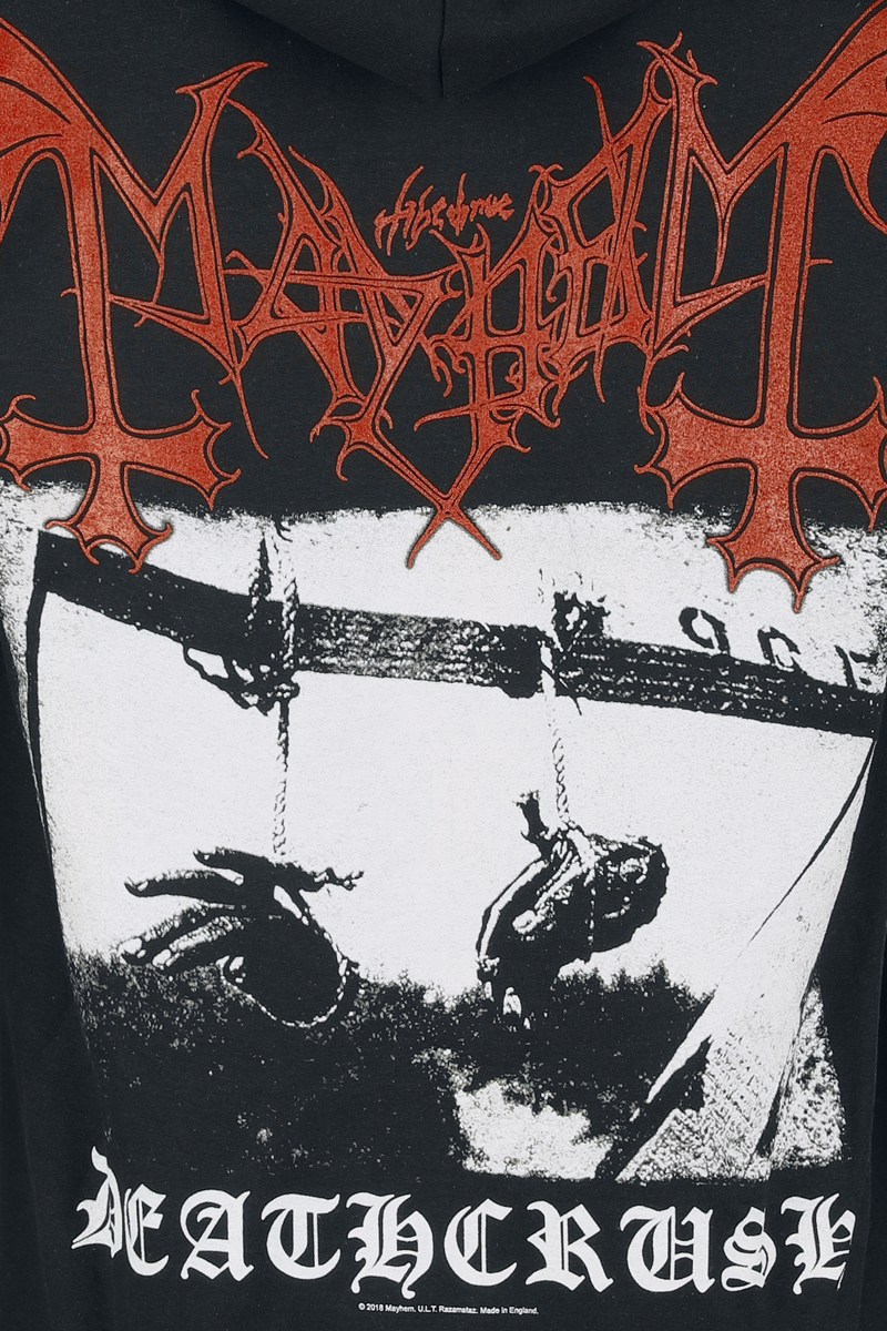 Thumbnail - Mayhem Deathcrush Kapuzenjacke schwarz in L