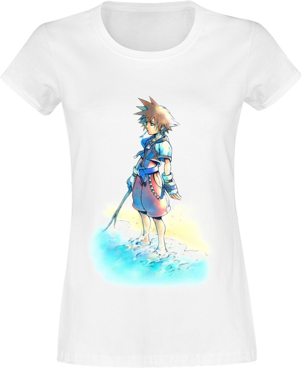 Kingdom Hearts Beach Sora T-Shirt weiß