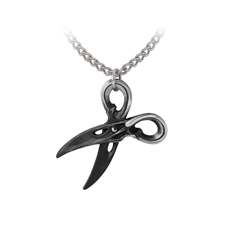 Alchemy Gothic - Gothic Halskette - Witches Shears - schwarz/silberfarben