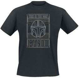 The Mandalorian - The Way Outline Helm, Star Wars, T-Shirt