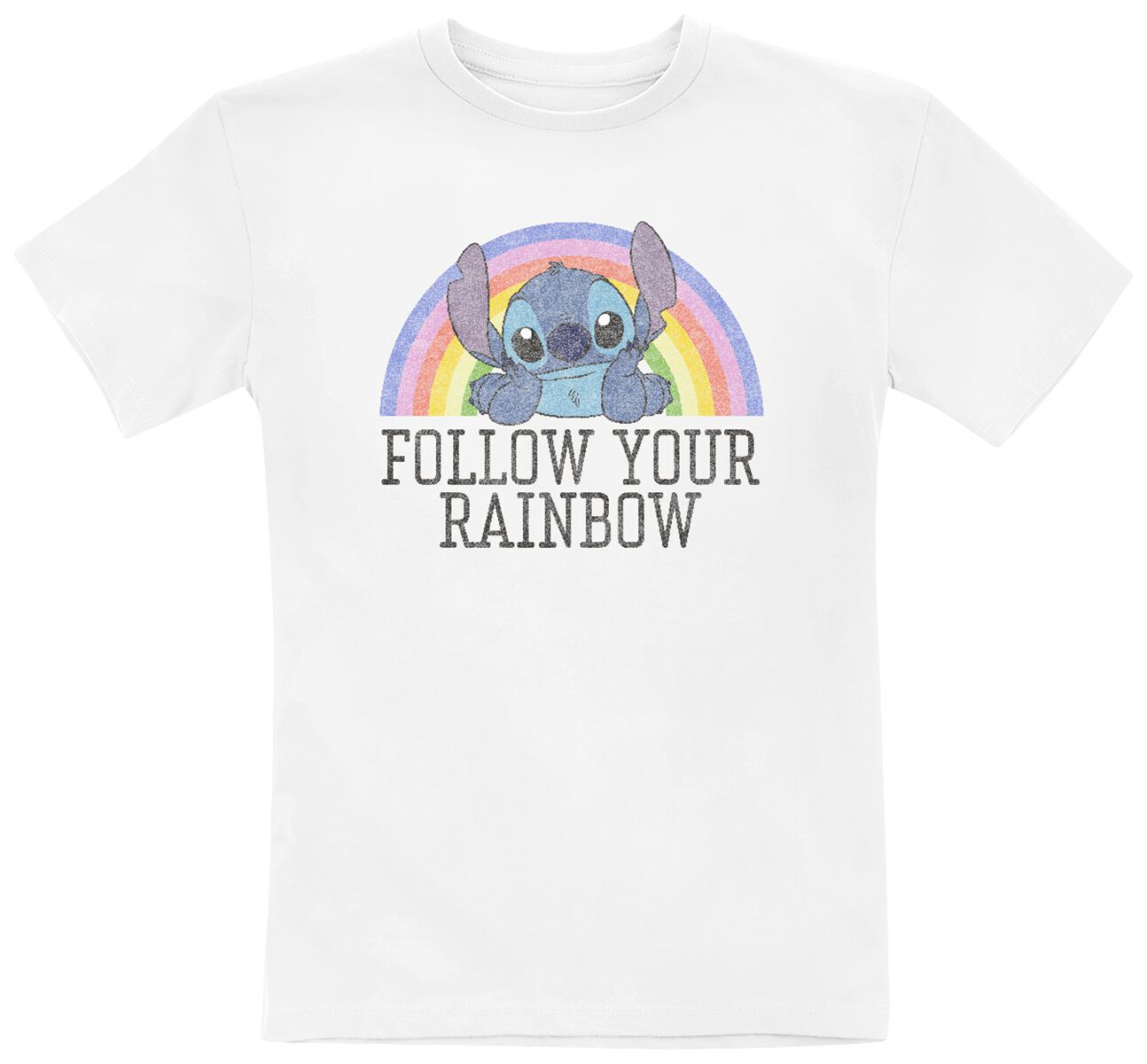 Lilo & Stitch Kids - Rainbow T-Shirt white