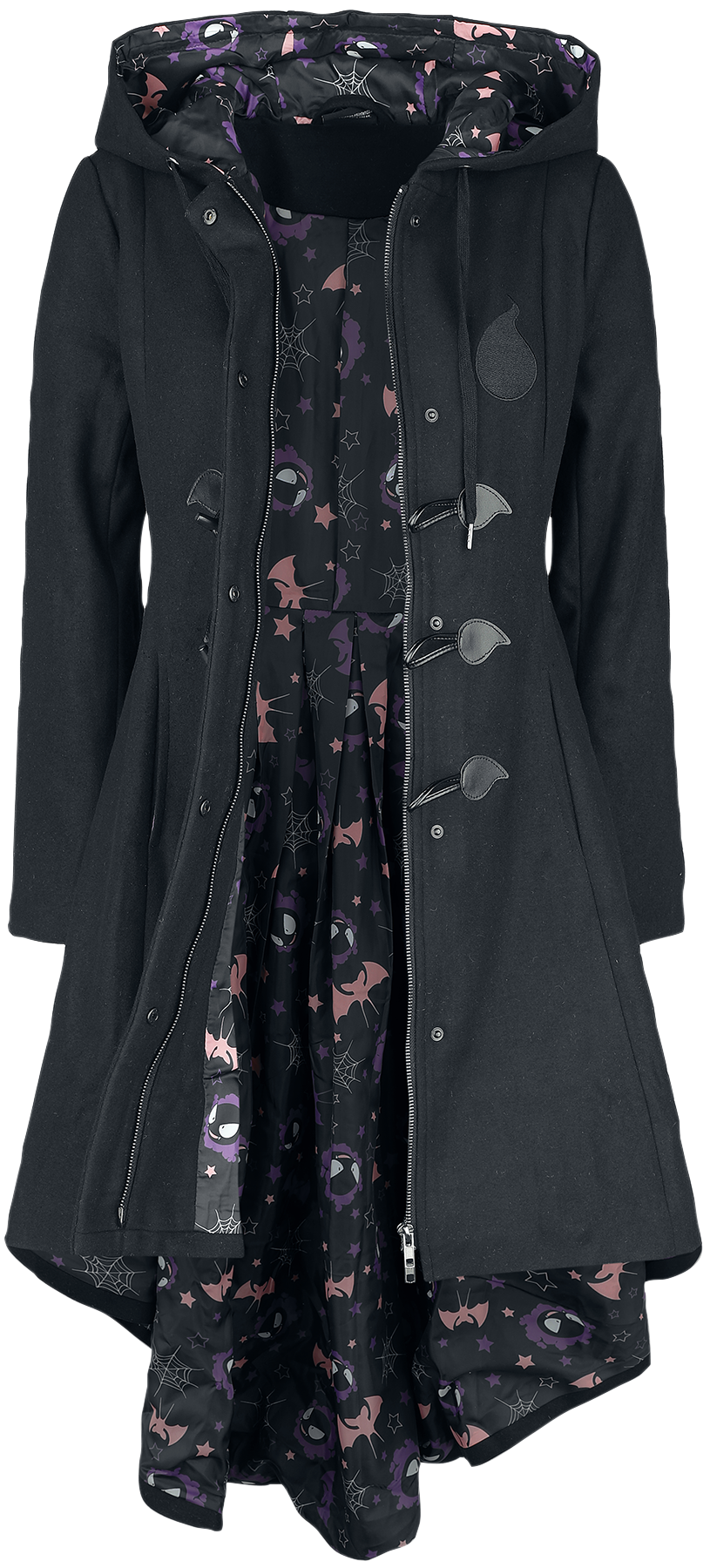 Pokémon Nebulak Wintermantel schwarz