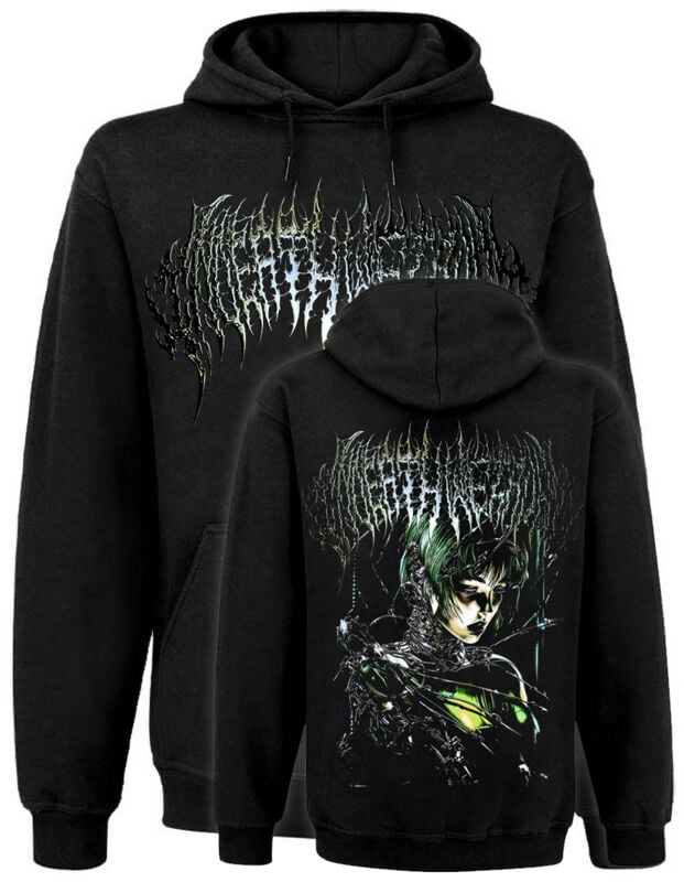 Sweat-shirt à capuche  de In Death We Trust - Sweat Unisexe InDeathWeTrust Neon Gen - S à 3XL - pour Homme - noir