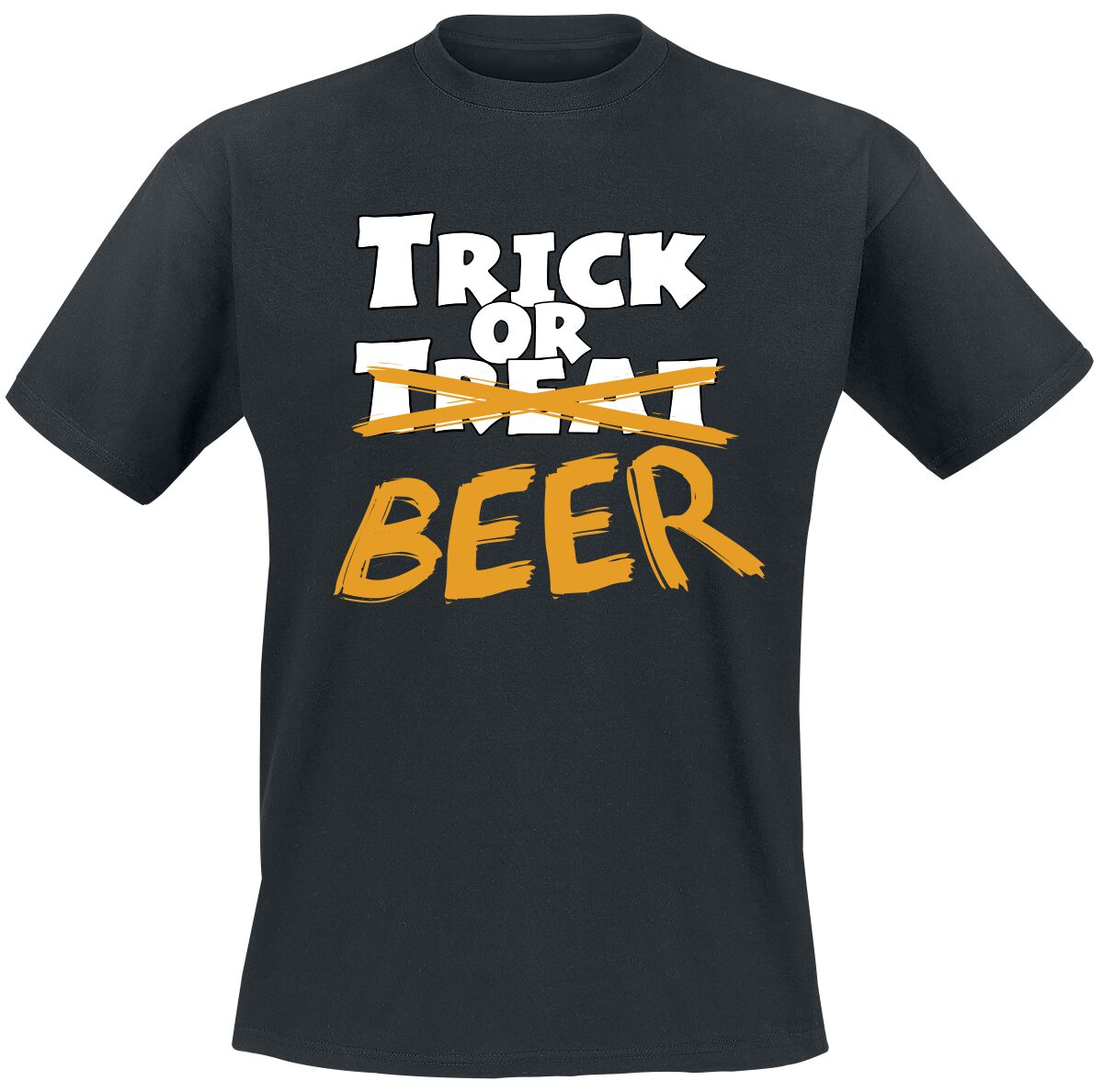 Alkohol & Party Trick or Beer T-Shirt schwarz