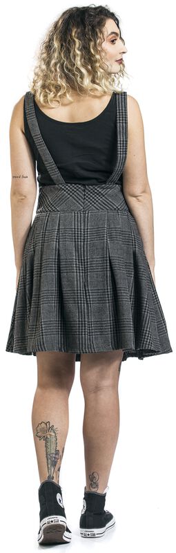 Große Größen Frauen Grey Days High Waisted Skirt | Jawbreaker Kurzer Rock