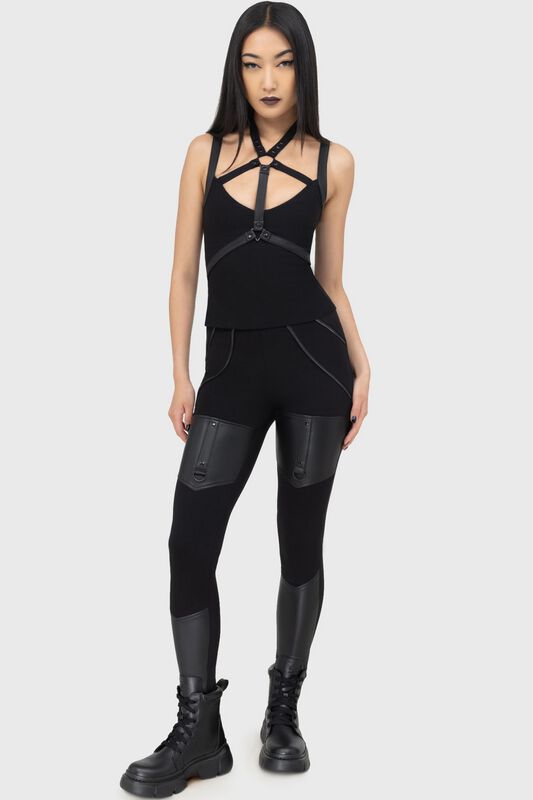 Fallen Word Leggings | KIHILIST by KILLSTAR Leggings | EMP