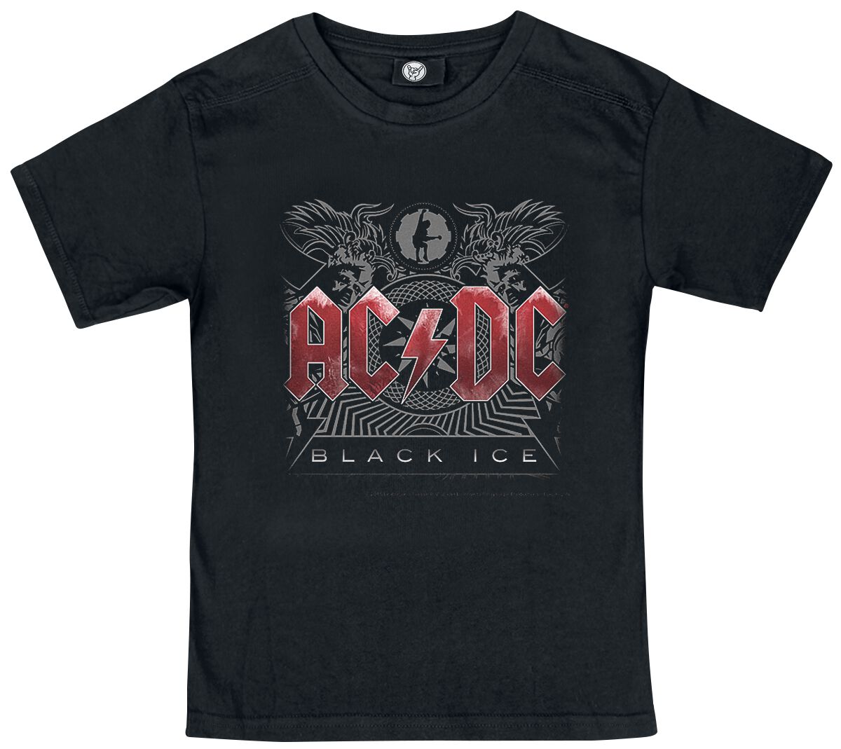 AC/DC T-Shirt für Kinder - Metal-Kids - Black Ice - für Mädchen & Jungen - schwarz  - Lizenziertes Merchandise!