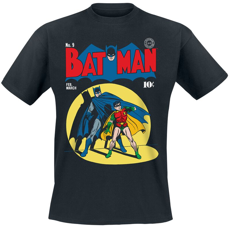 Batman - DC Comics T-shirt - Batman And Robin In Spot Light Cover - M 3XL - för Herr - svart