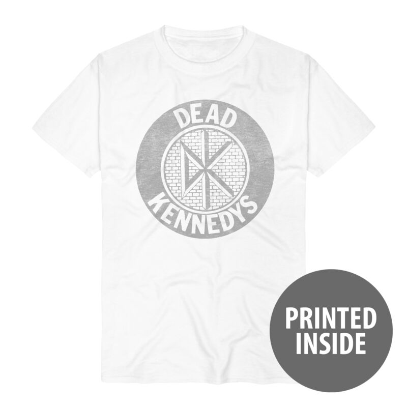 T-Shirt  di Dead Kennedys - Brick Wall Logo - S a 3XL - Uomo - bianco