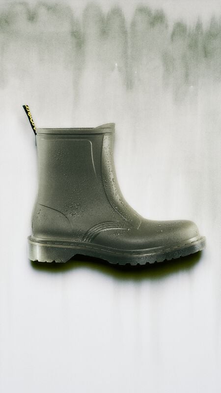 Dr. Martens Gummistøvler - 1460 Rain - DMs Olive PVC - EU36 till EU46 - Unisex - olivengrøn