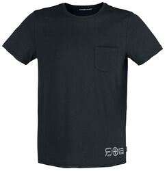 RED X CHIEMSEE - schwarzes T-Shirt mit Brusttasche