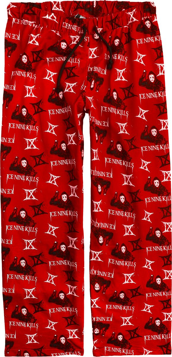 Ice Nine Kills Stoffhose - Freizeithose - M bis 3XL - für Männer - Größe XXL - rot  - EMP exklusives Merchandise!