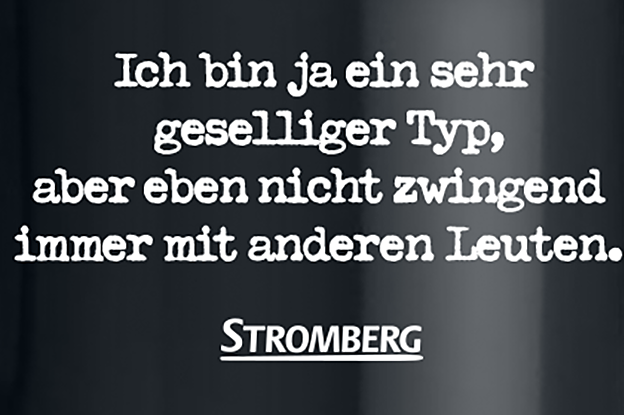 Stromberg Geselliger Typ Tasse schwarz