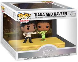 Disney 100 - Tiana and Naveen (Pop! Moment) Vinyl Figur 1322, Küss den Frosch, Funko Pop!