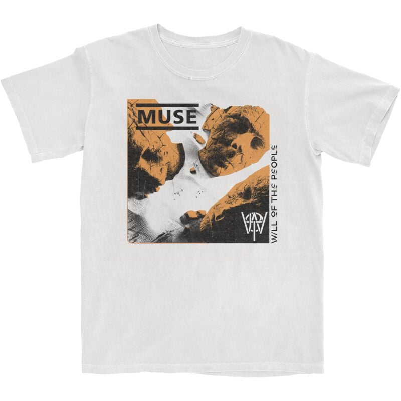 Muse T-Shirt - Will of the people - S bis XXL - für Männer - Größe S - weiß  - Lizenziertes Merchandise!