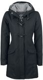 Long Toggle Jacket, Black Premium by EMP, Wintermantel