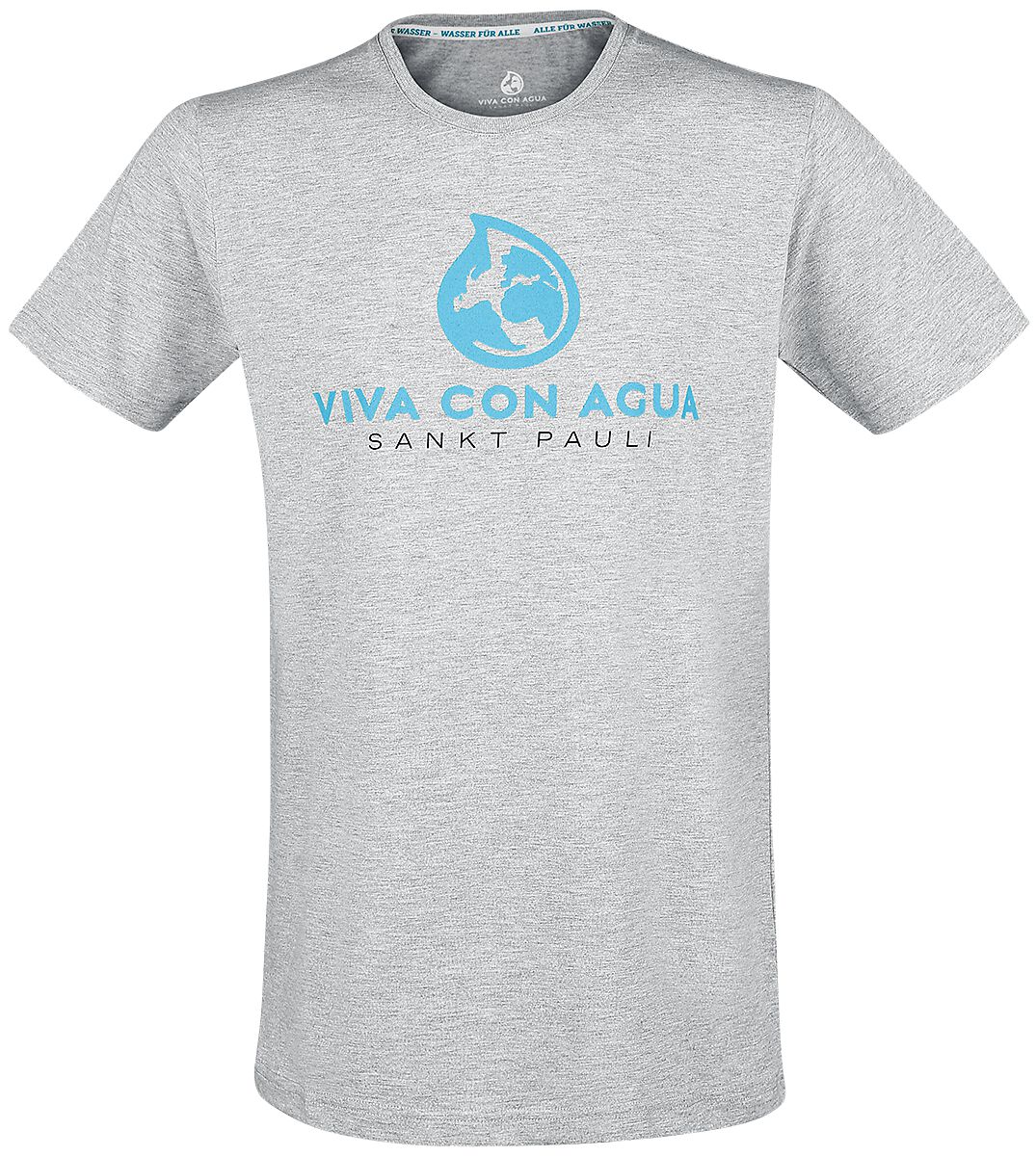 Viva Con Agua Logo Tee T-Shirt grau Viva Con Agua Logo Tee T-Shirt grau