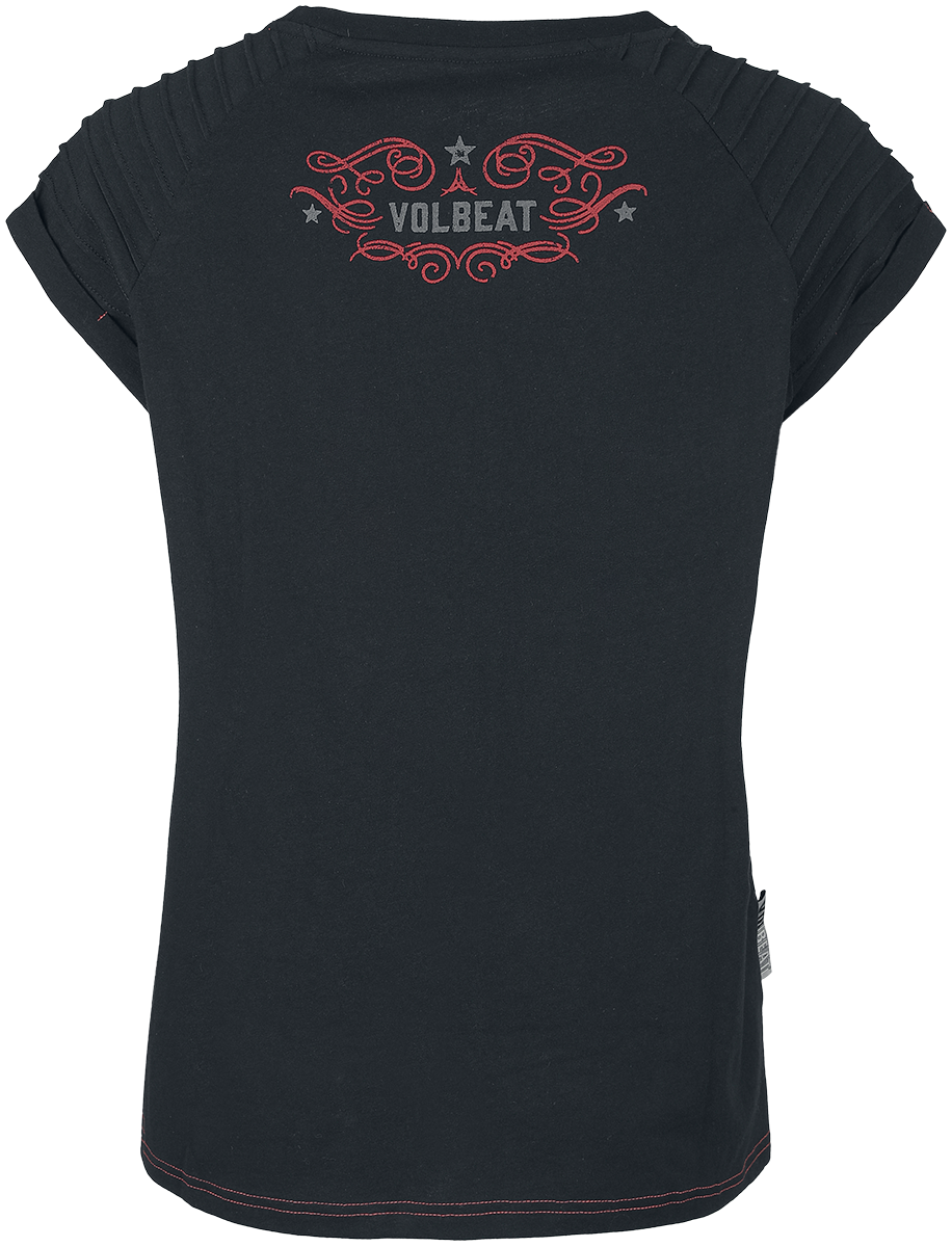 Volbeat T-Shirt - EMP Signature Collection - S - für Damen - Größe S - schwarz  - EMP exklusives Merchandise!