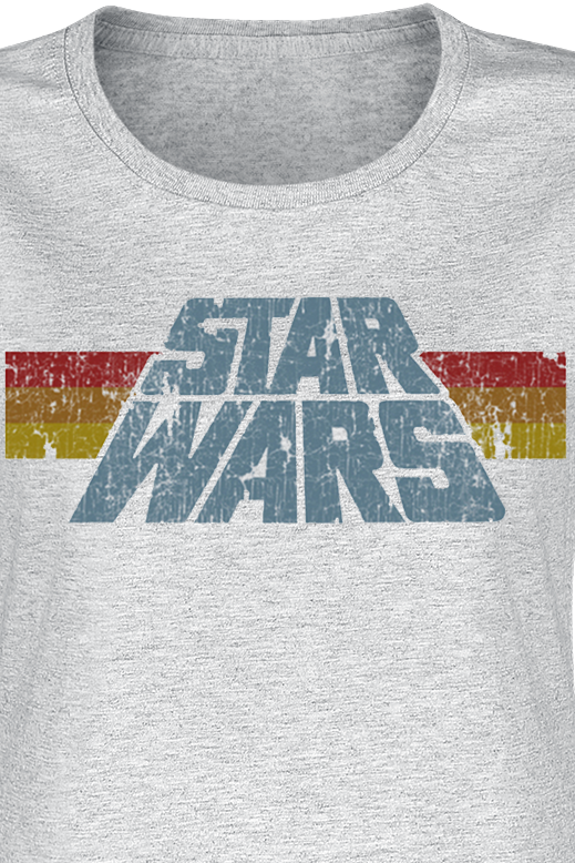 Star Wars Vintage 77 T-Shirt grau meliert