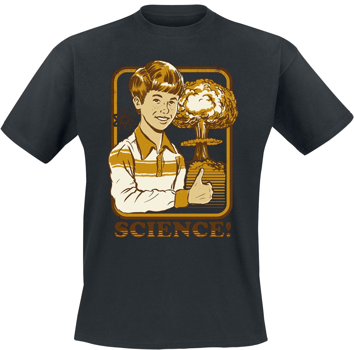 Levně Steven Rhodes Science! Tričko černá