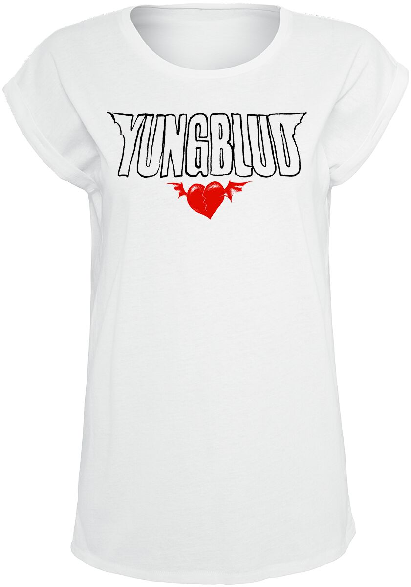 Yungblud Heart Logo T-Shirt weiß – 46.02% Rabatt