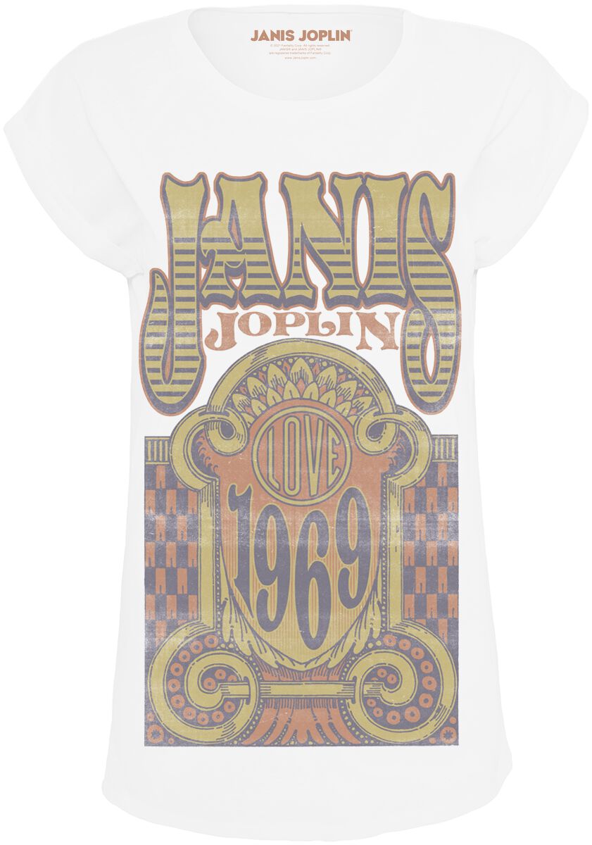 Janis Joplin Love 1969 T-Shirt white