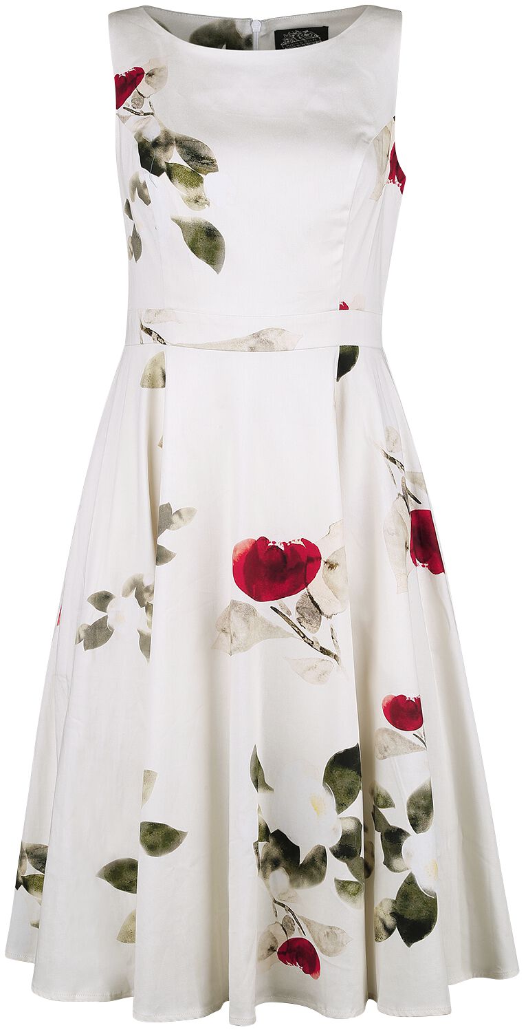 H&R London - Rockabilly Kleid knielang - Maeva Swing Dress - XS bis XXL - für Damen - Größe M - multicolor
