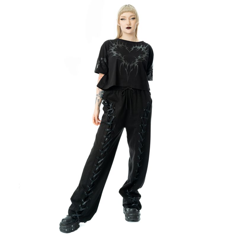 🏷️ Pantalon en toile Gothic de Chemical Black - Alouette - Jogging - pour Femme