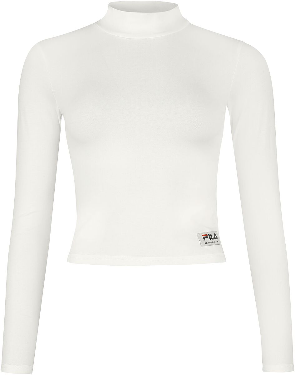 Fila TARSIA cropped turtle neck long sleeve shirt Langarmshirt weiß in XL