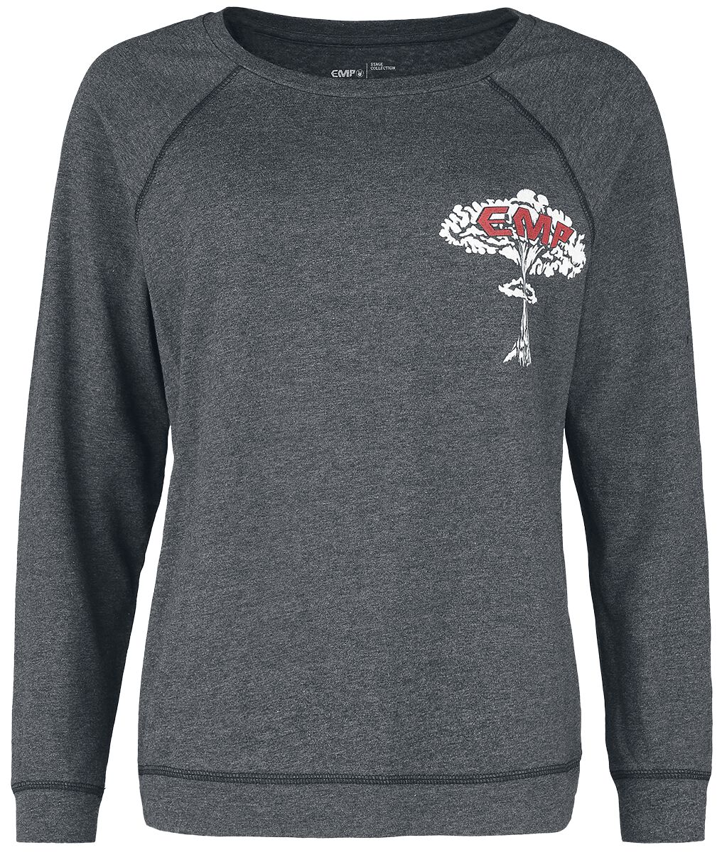 T-shirt manches longues de Collection EMP Stage - EMP Langarmshirt - XS à XXL - pour Femme - gris