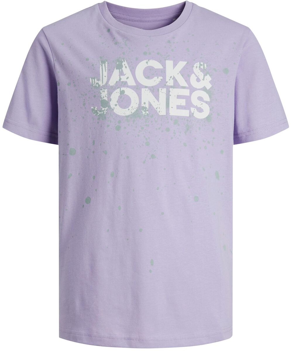 Jack & Jones Junior T-Shirt - Jcosplash SMU Tee S/S Crew Neck - 128 bis 176 - für Männer - Größe 140 - lila