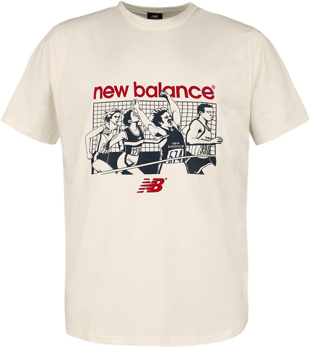 New Balance T-Shirt - NB Athletics 90`s Graphic T-Shirt - S - für Männer - Größe S - beige