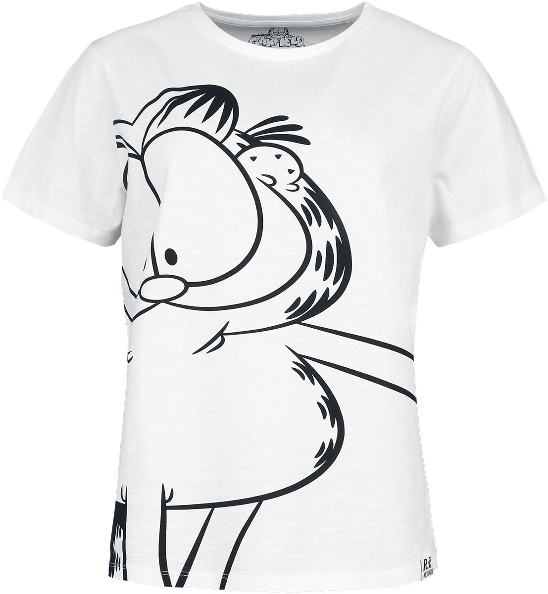 T-Shirt Manches courtes de Garfield - Re:Covered - S à XXL - pour Femme - blanc