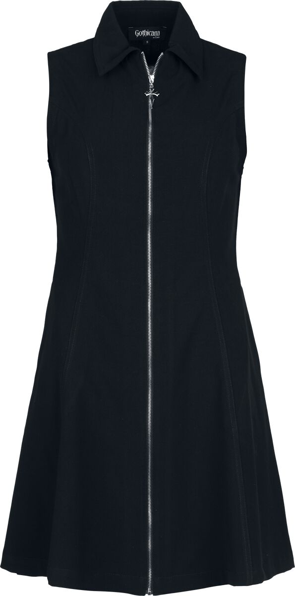 Gothic Kurzes Kleid - The Void - S bis XXL - für Damen - Größe S - schwarz - Frauen - female