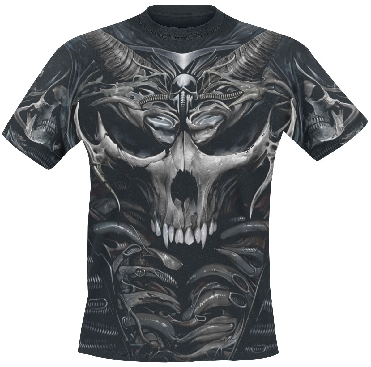 Spiral Skull Armour T-Shirt black