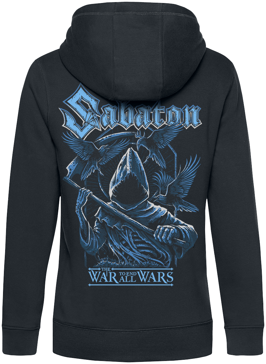 Sabaton Kapuzenjacke - Reaper - S - für Damen - Größe S - schwarz  - EMP exklusives Merchandise!