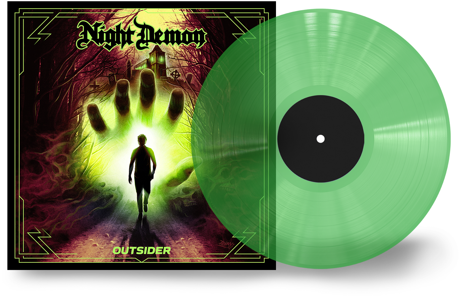 LP  av Night Demon - OUTSIDER -  - farget
