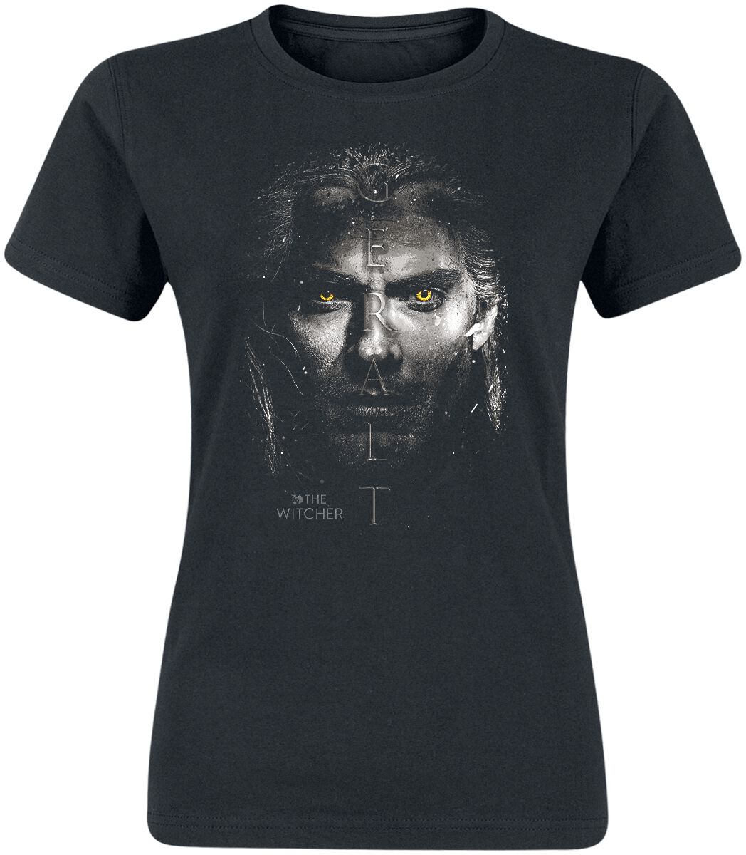 T-Shirt Manches courtes de The Witcher - Geralt - S à XXL - pour Femme - noir