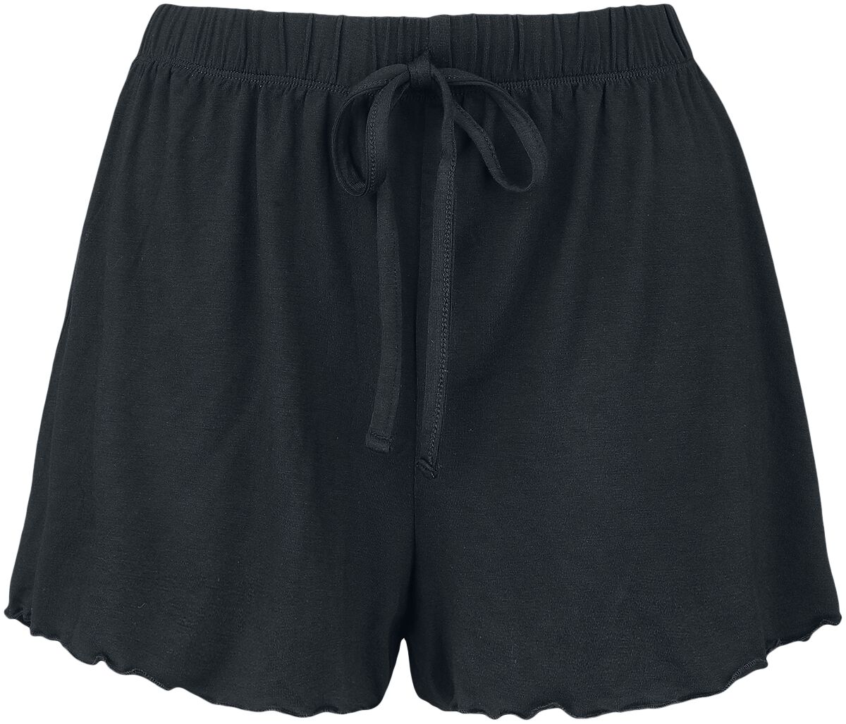 Bequeme Pyjama Shorts Pyjama-Hose schwarz von Black Premium by EMP