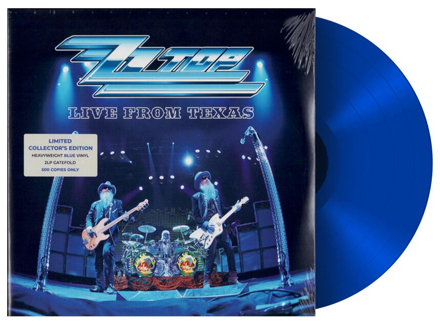 ZZ Top Live from Texas LP blue