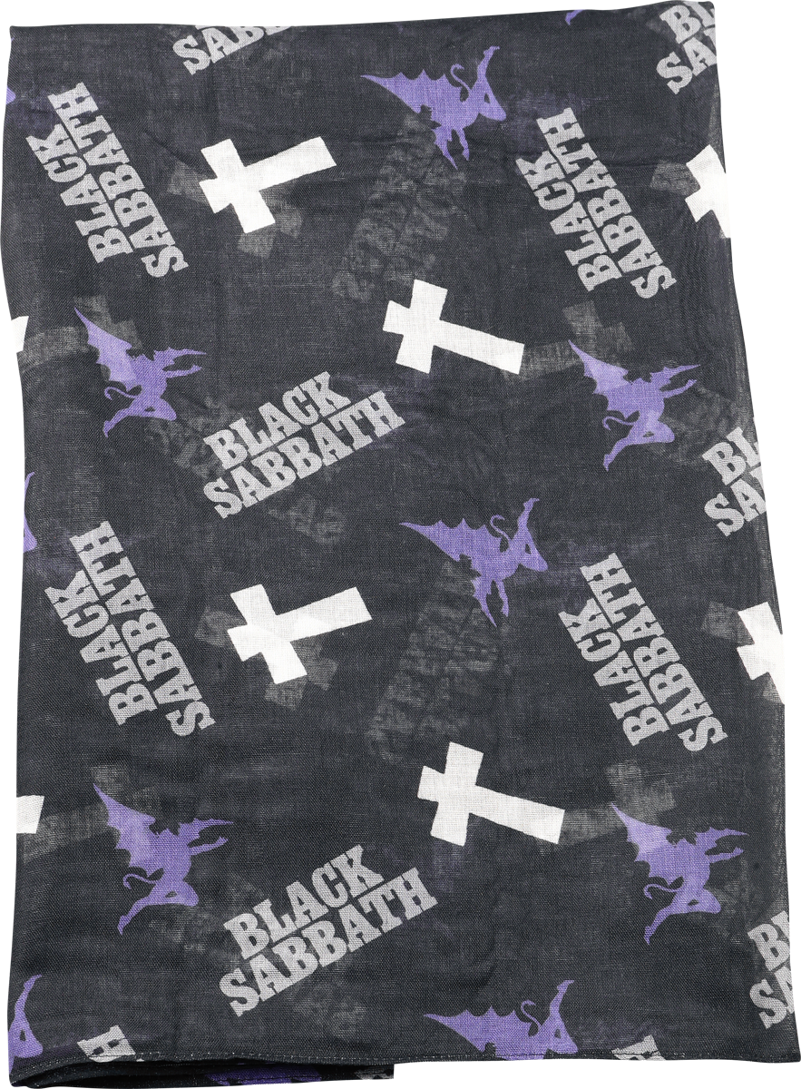Thumbnail - Black Sabbath Logo Tuch schwarz
