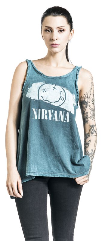 Band Merch Bekleidung Paint Stone | Nirvana Top