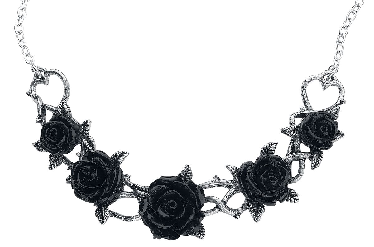 Image of Collana Gothic di Alchemy Gothic - Rose Briars Choker - Donna - colore argento