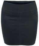 Fitted Skirt, Black Premium by EMP, Mittellanger Rock